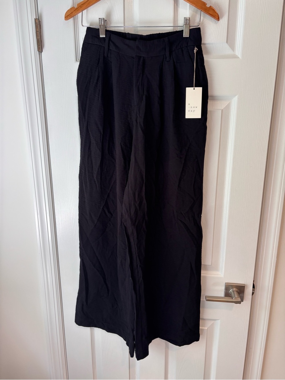 A New Day wide leg black pants size 2 NWT